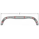 AL-KO double axle mudguard profile 12/40 B220 S1477 H349