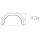 Single-axis mudguard profile 12/40 square B160 L900 S600...
