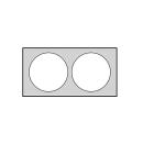 Holder for 2 x 11 kg gas bottles