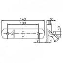 SPP - counter holder, Z-03, 140 mm, galvanized