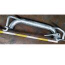 Galvanized wheel stop for car transporters left / right