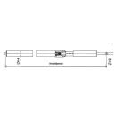 Aluminum locking bar without protective hose
