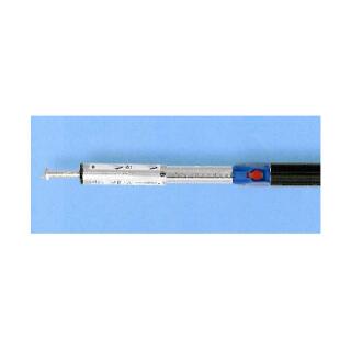 Aluminum locking bar with protective hose 1250-1750 mm, pin Ø 19 mm with slot
