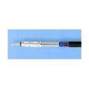 Aluminum locking bar with protective hose 1550-2050 mm, pin Ø 19 mm with slot
