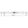Aluminum locking bar with protective hose 1550-2050 mm, pin Ø 19 mm with slot