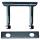 Lashing brackets, ground frame profiles, galv. 2500 daN