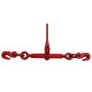 Ratchet tensioner with 2 hooks