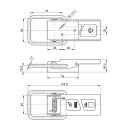 SPP - eccentric lock, ZB-07, 174 mm, round bracket,...
