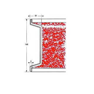 Upholstered slat profile