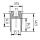 Airline lashing rail, aluminum, W 31.5mm, H 46.5mm