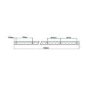 Lashing rail aluminum cut drilled 1000 x 30 x 11