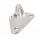 Three-hole tarpaulin hook, hot-dip galvanized 50mm x 40mm x 5mm