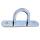 Galvanized bracket staple Height: 30 mm, length 51 mm