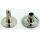 Hollow rivets Calott brass nickel. l 12mm id 3mm to 13mm