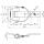 Universal hinge VA cranked tubular clip pin