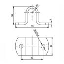 SPP - counter holder, Z-08, 55 mm, galvanized