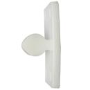 Pin part for door holder, white, plastic