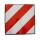 Aluminum warning sign for protruding loads Spain