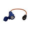 Adapter cable CEE coupling / Schuko plug