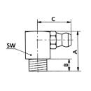 Conical grease nipple 90° H3 M12 x 1.0 SW 14