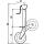 Support wheel for farm wagon semi-automatically primed 2000 kg