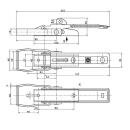 Closure with bracket and safety device