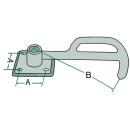 Swing lock on the left, size 3