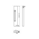 Drop side locks without stop, anodized aluminum