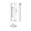 Drop side locks with stop, anodized aluminum