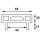Front support rubber for 40 mm U-profile undrilled