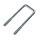 U-bolt M10 galvanized LH 80 mm x LW 62 mm