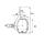 Superpoint clearance light LED red / white cable 1.75m 24V