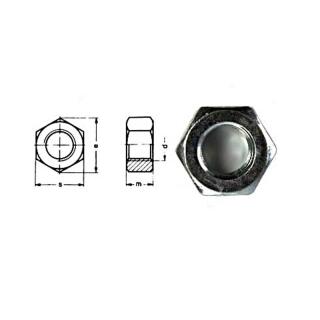 Hexagon nut DIN 934 galvanized M22