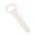 Cord 180 mm, for oval eyelets, color: beige, plastic