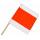 Warning flag stem white / orange / white