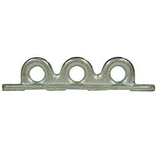 Partition wall bracket 3-hole 190 x 25 mm