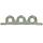 Partition wall bracket 3-hole 190 x 25 mm