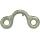 Partition wall bracket 2-hole hook mount