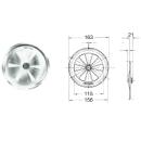 Rotary ventilation rosette Ø 163 mm