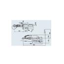 V-brake type 161 S dead center handbrake lever