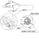 V-brake type 161 S dead center handbrake lever