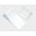 Plastic wheel chock with holder, color: white