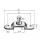 Post holder 10 x 40 with adjusting screw, galvanized