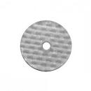 Rivet base made of polyethylene, 17.5 mm, color: gray