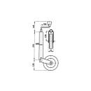 Winterhoff support wheel Ø 48 mm 200 x 50, support...