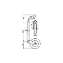Winterhoff support wheel Ø 48mm 200x50 reinforced