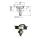 Round lashing trough with screw & ring Ø 86 mm, installation depth 21 mm, 2000 daN