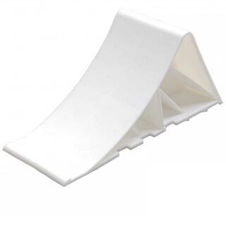 Plastic wheel chock Color: white