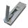 Built-in bolt lock on the left, with stop, 300 mm aluminum anodized