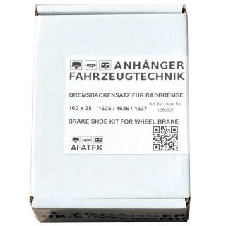 Brake shoe set 160 x 35 suitable for ALKO RB 1635/1636/1637